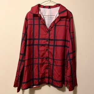 Lightweight Burgundy Button Down Shirt